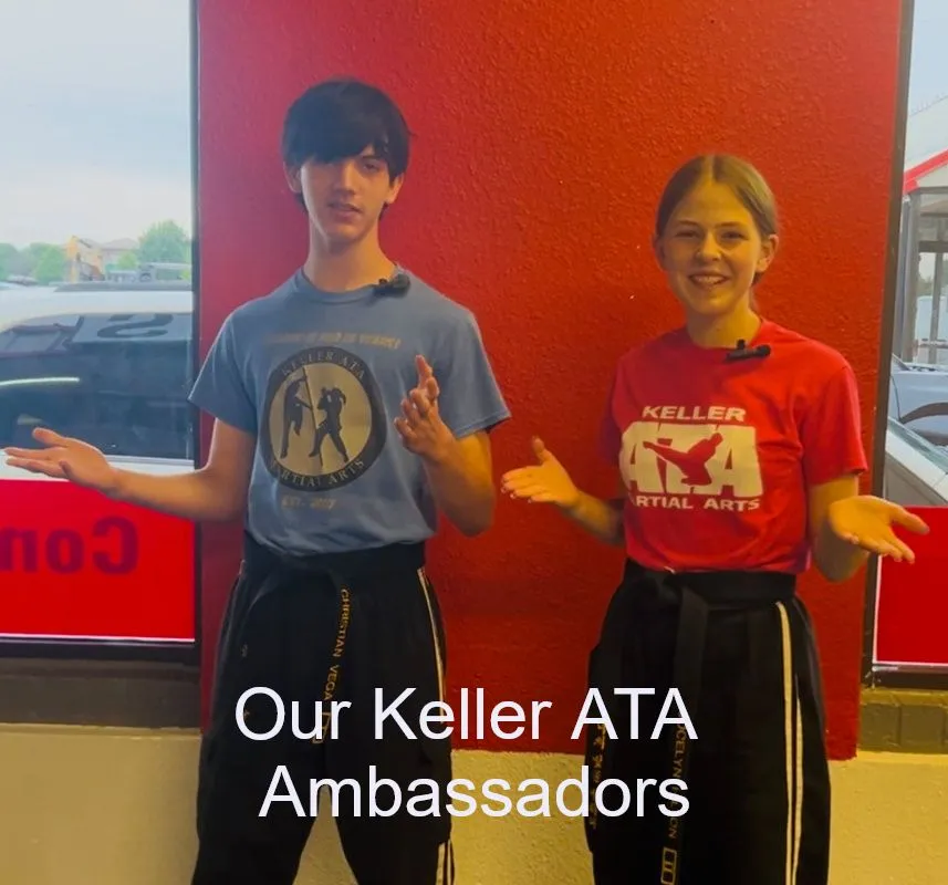Keller ATA Ambassadors in their school t-shirts