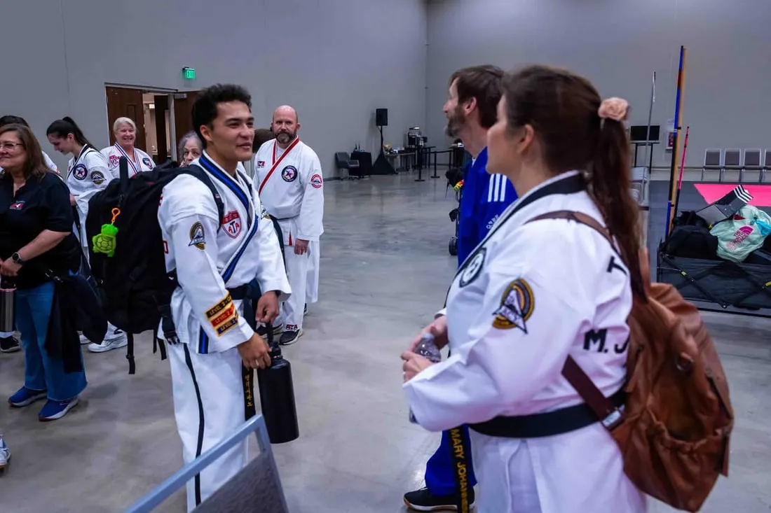 Leadership students at a tournament