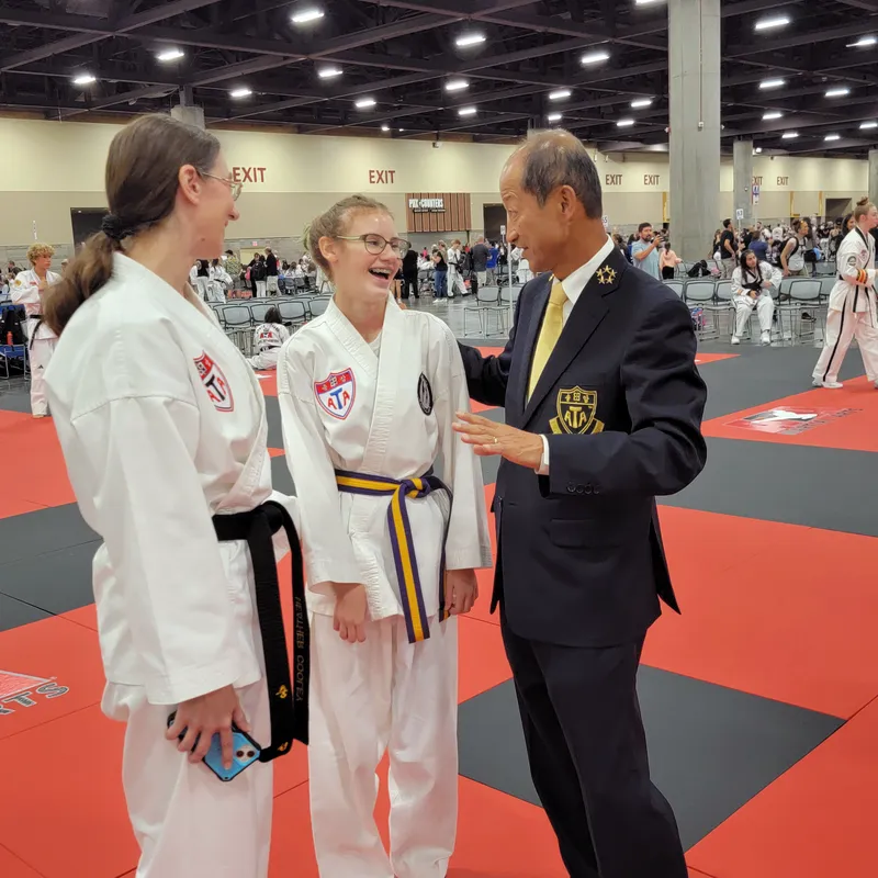 Students with a Grand Master